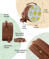 Vegan Leather Sling Bag | Chrysanthemum Garden